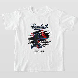 野球のシルエットグラフィックデザイン – 1992年創設 Tシャツ