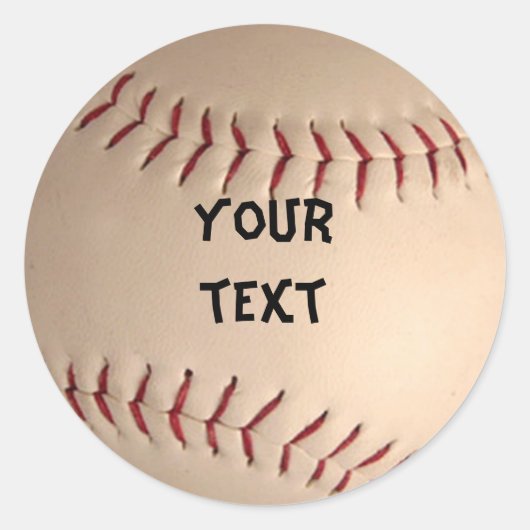 野球のシール ラウンドシール (正面)