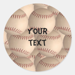 野球のシール ラウンドシール