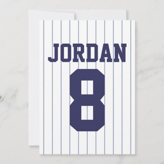 野球のジャージー – スポーツテーマパーティーありがとう サンキューカード (正面)