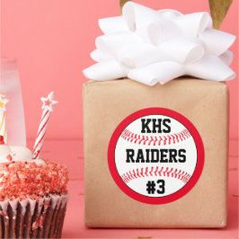 野球のスクールレター、チーム名、プレーヤー番号 ラウンドシール