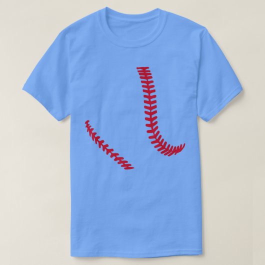 野球のステッチ Tシャツ (デザイン正面)