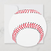 野球のスポーツゲームナイト 招待状 (裏面)