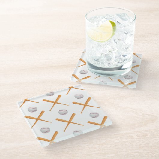 野球のスポーツパターンを練り上げる ガラスコースター (アングル)