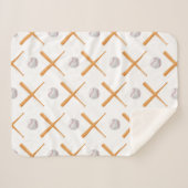 野球のスポーツパターンを練り上げる シェルパブランケット (正面(横))