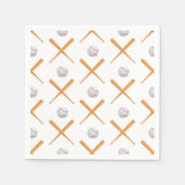 野球のスポーツパターンを練り上げる スタンダードカクテルナプキン (正面)