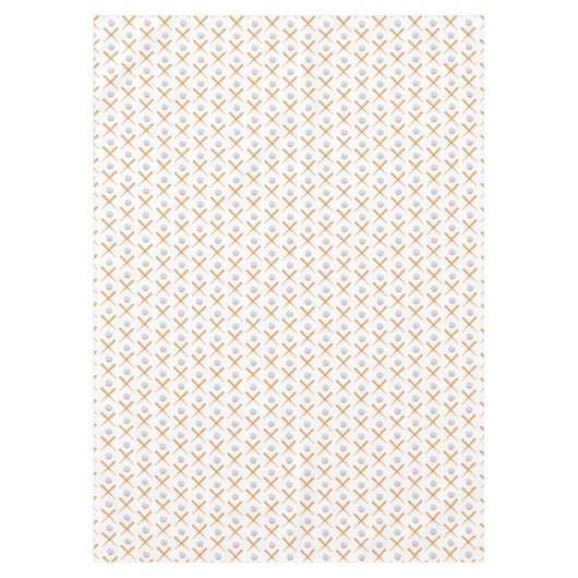 野球のスポーツパターンを練り上げる テーブルクロス (正面)