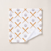 野球のスポーツパターンを練り上げる バスタオルセット (ウォッシュタオル)