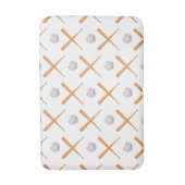 野球のスポーツパターンを練り上げる バスマット (正面縦)