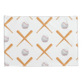 野球のスポーツパターンを練り上げる 枕カバー (裏面-右)