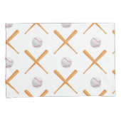 野球のスポーツパターンを練り上げる 枕カバー (正面右)