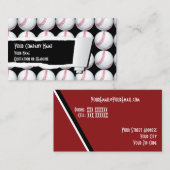 野球のスポーツ 名刺 (正面/裏面)