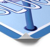 野球のスラッガーキッズルームポスター ポスター (角)