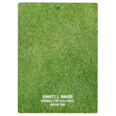 野球のソフトボールのコーチ クリップボード (裏面)