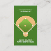 野球のソフトボールのコーチ 名刺 (裏面)