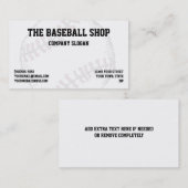 野球のソフトボールはテーマを遊ばします 名刺 (正面/裏面)