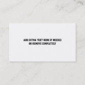 野球のソフトボールはテーマを遊ばします 名刺 (裏面)