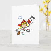 野球のダイビングキャッチカード カード (黄色い花)