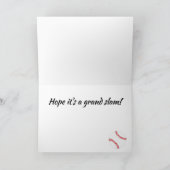 野球のダイヤモンドボールスポーツデザインの誕生日カード カード (内部)