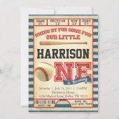 野球のチケットの誕生日のパーティの招待状の招待 招待状 (正面)