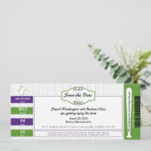 野球のチケット日付の保存 セーブザデート (スタンド正面)