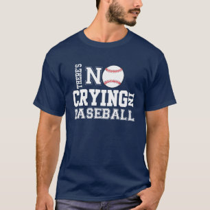 野球のティーに泣き叫びがありません Tシャツ