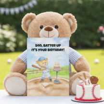 野球のテディベアで息子の誕生日をお祝いしよう