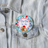 野球のテディベア·ダダダがベビーシャワーへ 缶バッジ (インサイチュ)