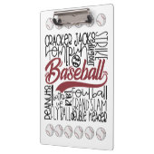 野球のテーマ クリップボード (左)