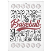 野球のテーマ クリップボード (裏面)