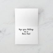 野球のデザインのクリスマスカード カード (内部)