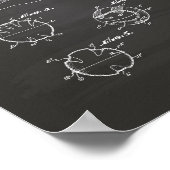 野球のトレーニング1963パテントアート – Chalkboard ポスター (角)