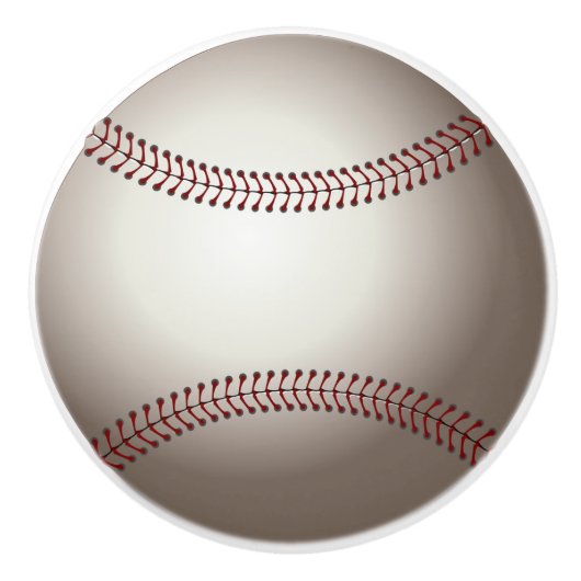 野球のドアのノブのキャビネットプル セラミックノブ (正面)