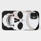 野球のドクロの頭 Case-Mate iPhoneケース (裏面(横))