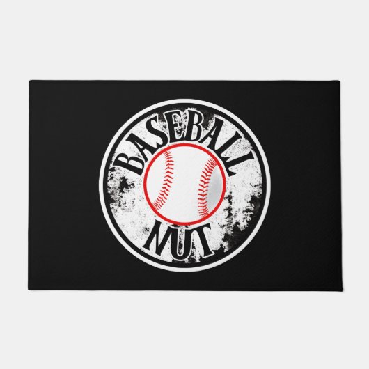 野球のナットフォーマット ドアマット (正面)