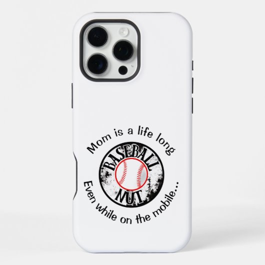 野球のナット iPhoneケース (裏面)