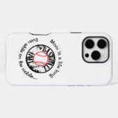 野球のナット iPhoneケース (裏面横)
