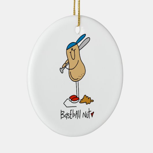 野球のナットTシャツとギフト セラミックオーナメント (右)