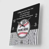 野球のバイブル・バースにキリスト教の野球の贈り物 スクエア壁時計 (傾斜)