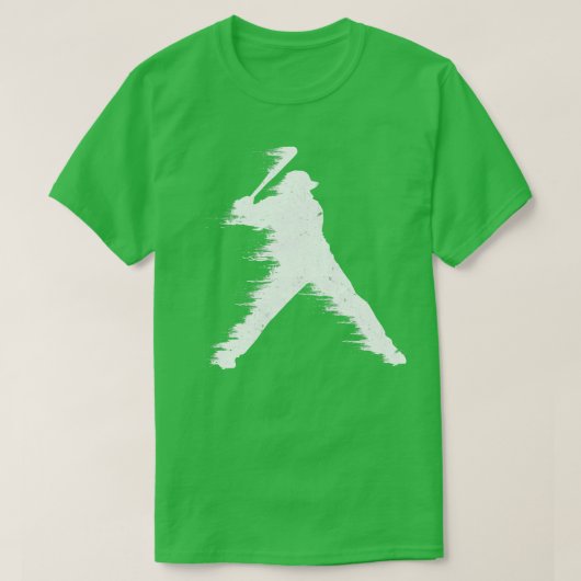野球のバッターイラスト Tシャツ (デザイン正面)