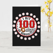 野球のバッター100日間通学野球選手 カード (黄色い花)