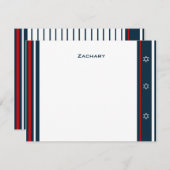 野球のバー（ユダヤ教の）バル・ミツバーは感謝していしています ノートカード (正面/裏面)