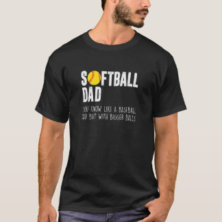 野球のパパのようだが、大きなボールで Tシャツ