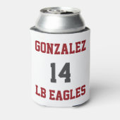 野球のパーソナライズされたママ – GLS 缶クーラー (缶裏面)