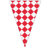 野球のパーティーの紫系統の旗布の旗 バンティングフラッグ (第2の旗)