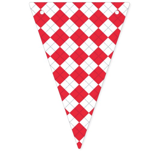 野球のパーティーの紫系統の旗布の旗 バンティングフラッグ (第2の旗)