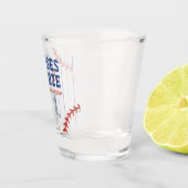 野球のピンストライプ スポーツ 誕生日パーティー ショットグラス (右)
