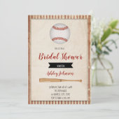 野球のブライダルシャワーのパーティの招待状 招待状 (スタンド正面)