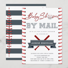 野球のベイビーシャワー（郵送） 招待状