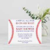 野球のベビーシャワーの招待状 招待状 (スタンド正面)